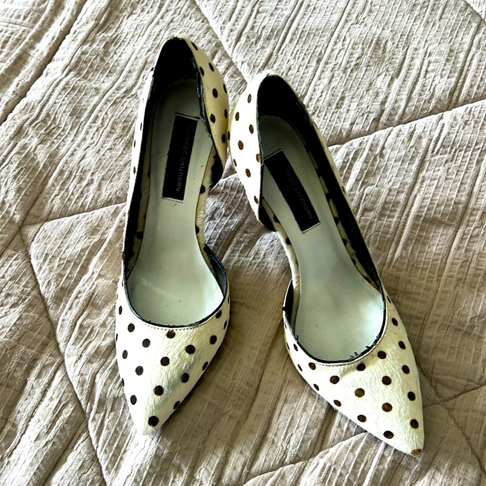 Chinese Laundry Cream & Brown Heels